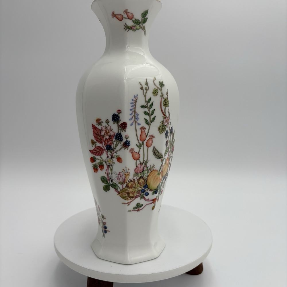 Aynsley Bud Case SOMERSET Floral Fruit Pattern Fine Bone China Made In England‎ - Picture 11 of 11